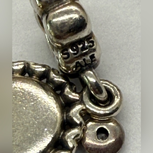 Authentic Pandora Retired “Loving Mother” Dangle Charm S925 ALE Sterling Silver - Picture 3 of 5